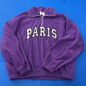 Sherpa zip up sweatsh